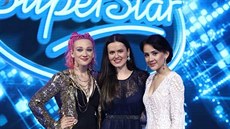 Finalistky SuperStar 2018 Tereza Maková, Karmen Pál-Balá a Elika Rusková