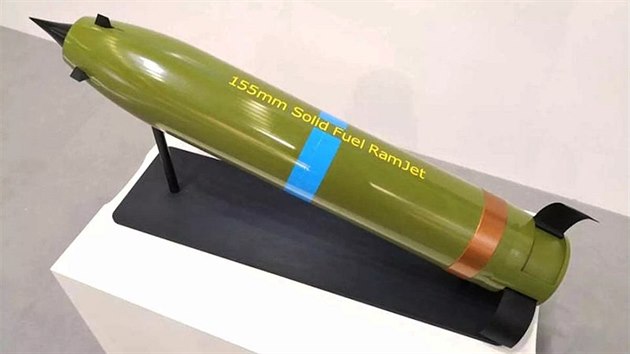 Model norského dělostřeleckého granátu s náporovým motorem Model norského dělostřeleckého granátu s náporovým motorem