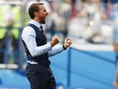 Trenr anglickch fotbalist Gareth Southgate slav jednoznanou vhru nad...