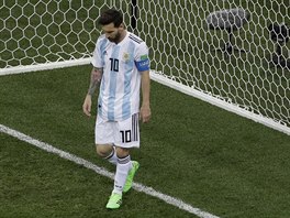 Otrven argentinsk kapitn Lionel Messi.