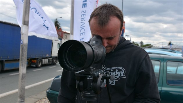 Policie testovala u Hradce Krlov nov dalekohledy (27.6.2018).