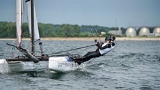 Jachtaři Michal Koštýř a Klára Kulhánková Jachtaři Michal Koštýř a Klára Kulhánková