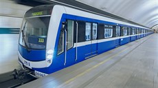 Souprava pro metro, kterou vyrábí společnost Škoda Transportation. Souprava pro metro, kterou vyrábí společnost Škoda Transportation.