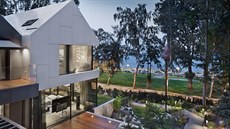 Architekti ze studia Arch-deco využili terasovitý terén pozemku a majitelům... Architekti ze studia Arch-deco využili terasovitý terén pozemku a majitelům...