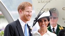Princ Harry a vévodkyn Meghan na dostizích v Ascotu (19. ervna 2018)