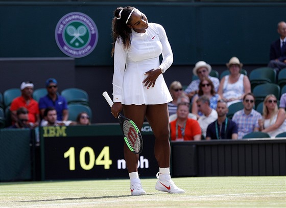 Serena Williamsová ve tetím kole Wimbledonu.