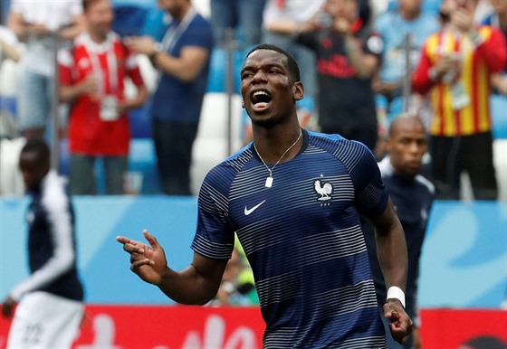 Francouzský záloník Paul Pogba ped tvrtfinálovým utkáním mistrovství svta...