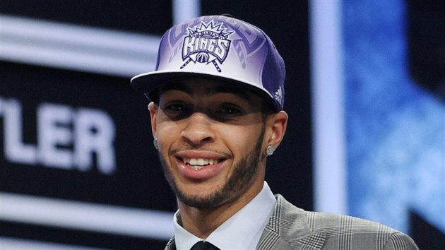 Tyler Honeycutt na archivnm snmku z draftu NBA 2011, kdy si ho vybrali Sacramento Kings.