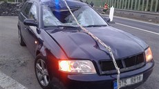 Na dálnici D46 osobní automobil srazil chodce, který zřejmě přecházel dálnici v... Na dálnici D46 osobní automobil srazil chodce, který zřejmě přecházel dálnici v...
