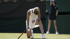 BRZKÝ KONEC. Tenistka Petra Kvitová se louí s oblíbeným Wimbledonem u v prvním...