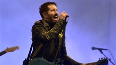 Zpvák Trent Reznor vystoupil na festivalu Aerodrome s kapelou Nine Inch Nails.
