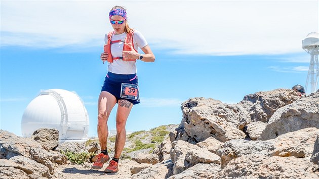 Zuzana Bartasová při závodě Transvulcania Zuzana Bartasová při závodě Transvulcania