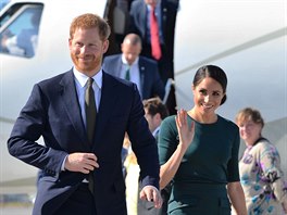 Princ Harry a vévodkyn Meghan na návtv Irska (Dublin, 10. ervence 2018)