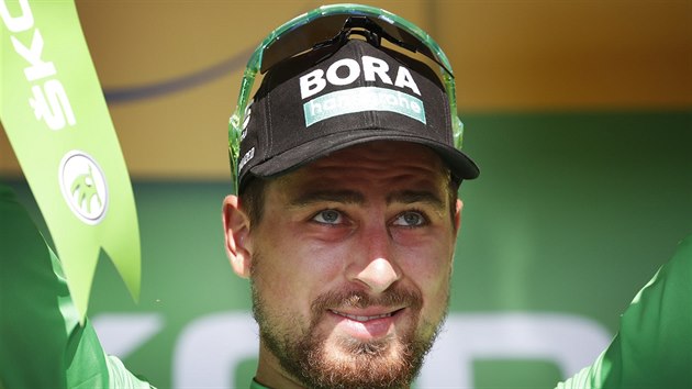 Slovensk cyklista Peter Sagan po tet etap Tour