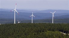 Větrné elektrárny v Krušných horách. Větrné elektrárny v Krušných horách.