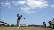 Brandon Stone v prvním kole golfového The Open na hiti Carnoustie.