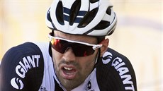 Tom Dumoulin v cíli šesté etapy Tour de France Tom Dumoulin v cíli šesté etapy Tour de France