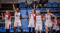 České basketbalistky se radují po semifinále „béčkového“ mistrovství Evropy do... České basketbalistky se radují po semifinále „béčkového“ mistrovství Evropy do...