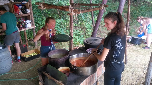 Skautsk tbor u stedoeskch Hmdic (23.7.2018)