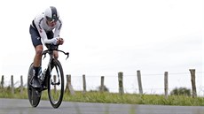 Chris Froome bhem asovky na Tour de France.