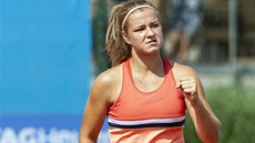 Karolína Muchová se raduje na turnaji v Olomouci Karolína Muchová se raduje na turnaji v Olomouci