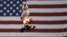 Americká sportovní gymnastka Simone Bilesová Americká sportovní gymnastka Simone Bilesová