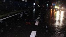 Místo nehody, kde ve čtvrtek večer zemřela seniorka. Místo nehody, kde ve čtvrtek večer zemřela seniorka.