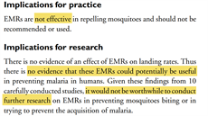 Závr: Elektronické odpuzovae komár nejsou úinné a nemly by být pouívány...