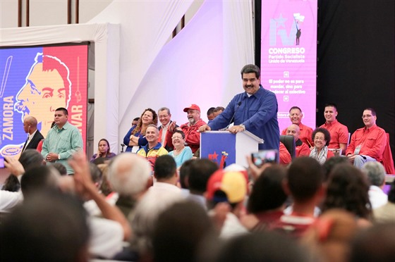 Maduro na sjezdu vládní strany v Caracasu (30.7.2018)