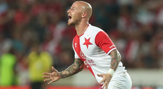 Slávista Miroslav Stoch v utkání 3. pedkola Ligy mistr proti Dynamu Kyjev.