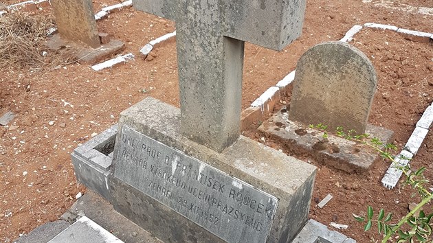 Etiopsk hrob eskho prvnho experta Frantika Rouka ped rekonstrukc.