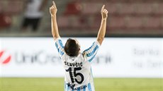 Nemanja Glavčič, záložník srbského Spartaku Subotica, se na pražské Letné... Nemanja Glavčič, záložník srbského Spartaku Subotica, se na pražské Letné...