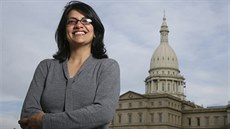 Američanka palestinského původu Rashida Tlaibová kandiduje za demokraty do... Američanka palestinského původu Rashida Tlaibová kandiduje za demokraty do...