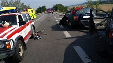 Na obchvatu Vodňan se srazila tři auta - dvě osobní a jedno nákladní. Na obchvatu Vodňan se srazila tři auta - dvě osobní a jedno nákladní.