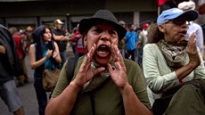 Venezueltí farmái protestují v Caracasu (1.8.2018)