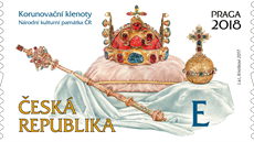 Korunovační klenoty. Výtvarný návrh Libuše a Jaromír Knotkovi. Tato známka už... Korunovační klenoty. Výtvarný návrh Libuše a Jaromír Knotkovi. Tato známka už...