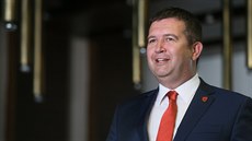 Ministr vnitra Jan Hamáček na tiskovém briefingu po příletu z Damašku, kde ČR... Ministr vnitra Jan Hamáček na tiskovém briefingu po příletu z Damašku, kde ČR...