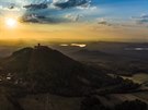 Západ slunce nad Bezdězem Západ slunce nad Bezdězem