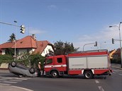 Nehoda v ulici Úvalská Nehoda v ulici Úvalská