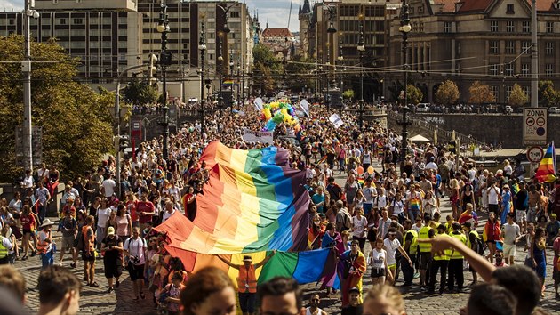 Prvod Prague Pride (11. srpna 2018).