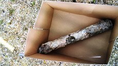 Muž nevybuchlou bombu přivezl na hasičskou stanici v papírové krabici. (9.... Muž nevybuchlou bombu přivezl na hasičskou stanici v papírové krabici. (9....