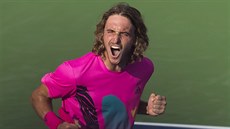 Řecký tenista Stefanos Tsitsipas se raduje z postupu do finále turnaje v... Řecký tenista Stefanos Tsitsipas se raduje z postupu do finále turnaje v...