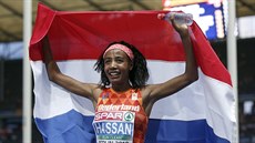 Dojatá nizozemská bkyn Sifan Hassanová slaví zisk titulu mistryn Evropy v...