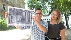 Jindřich Gubiš a Kristýna Marková ze Spolku za estetiku veřejného prostoru... Jindřich Gubiš a Kristýna Marková ze Spolku za estetiku veřejného prostoru...