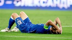 Slávistický záložník Josef Hušbauer během odvety 3. předkola Ligy mistrů v... Slávistický záložník Josef Hušbauer během odvety 3. předkola Ligy mistrů v...