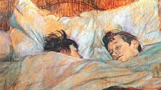 V posteli. Olejomalba Henri de Toulouse-Lautreca z roku 1893 V posteli. Olejomalba Henri de Toulouse-Lautreca z roku 1893