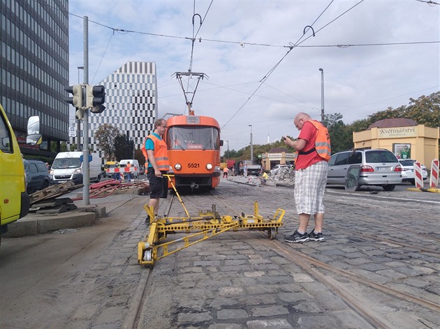 Poslední úpravy ve Vinohradské ulici