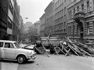 Srpnové události roku 1968 na praských Vinohradech na fotografii Frantika...