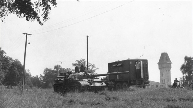 Srpnov okupace roku 1968 v eskch Budjovicch.