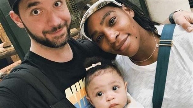 Alexis Ohanian, Serena Williamsov a jejich dcera Alexis Olympia (2018)